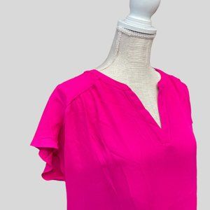 Banana Republic Loose Fitting Split Neck Blouse